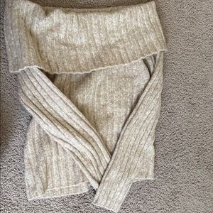 Abercrombie & Fitch Beige Long Sleeve Top